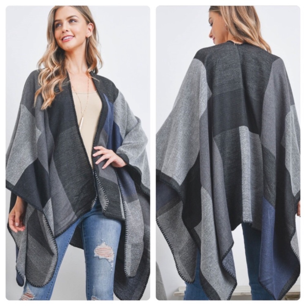 NWT Ruana Poncho - Picture 4 of 6